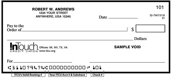 Routing and Transit Information InTouch Credit Union