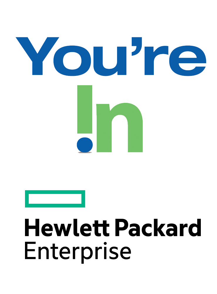 Youre in Hewlett Packard Enterprise